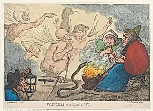 Witches in a Hay Loft by Rudolph Ackermann, London|Thomas Rowlandson|George Murgatroyd Woodward