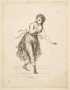 Woman Alone, from the series The Dancing Pair Vigano