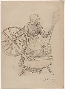 Woman at the Spinning Wheel