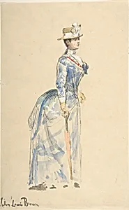 Woman Dressed in Blue