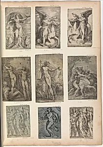 Woman Extending Her Right Arm Towards an Altar by Master F. P.|Parmigianino (Girolamo Francesco Maria Mazzola)