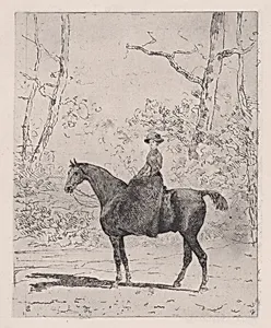 Woman on horseback