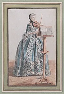 Woman Playing the Violin, Seen from the Front