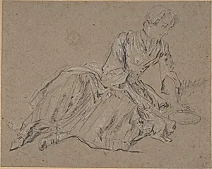 Woman Seated on the Ground