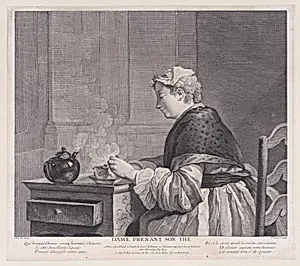 Woman Taking Her Tea