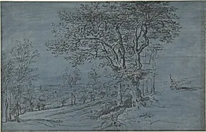 Wooded Landscape with a House by a River