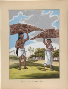 Woodmonger in Culla Caste, from Indian Trades and Castes