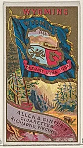 Wyoming, from Flags of the States and Territories (N11) for Allen & Ginter Cigarettes Brands by Allen & Ginter
