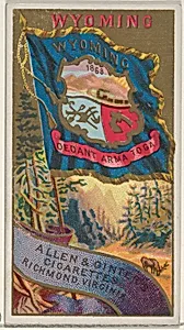 Wyoming, from Flags of the States and Territories (N11) for Allen & Ginter Cigarettes Brands by Allen & Ginter