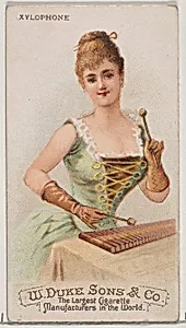 Xylophone, from the Musical Instruments series (N82) for Duke brand cigarettes by W. Duke, Sons & Co.|Schumacher & Ettlinger