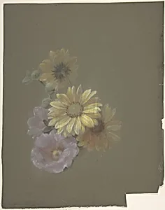 Yellow Daisies and Pink Wild Rose