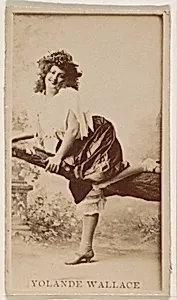 Yolande Wallace, from the Actresses series (N245) issued by Kinney Brothers to promote Sweet Caporal Cigarettes by Kinney Brothers Tobacco Company