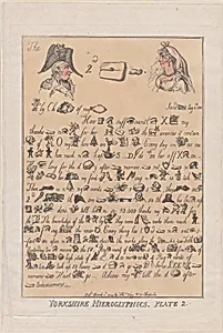 Yorkshire Hieroglyphics, Plate 2 by Thomas Rowlandson|Thomas Tegg|Prince Frederick Augustus, Duke of York and Albany|Mary Anne Clarke