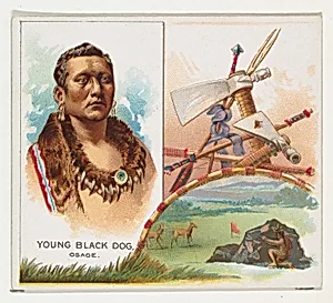 Young Black Dog, Osage, from the American Indian Chiefs series (N36) for Allen & Ginter Cigarettes by Allen & Ginter