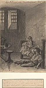 Young Communards in Prison (Les Fédérés à la Conciergerie) by Gustave Courbet