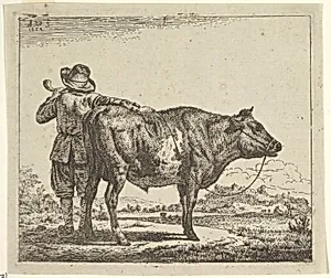 Young Herdsman with a Bull, from Different Animals