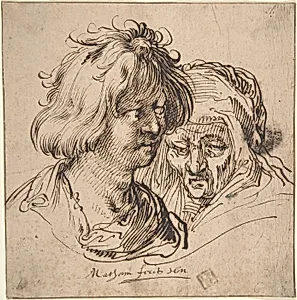 Young Man and Old Woman