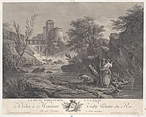 Young Neapolitan Woman Fishing