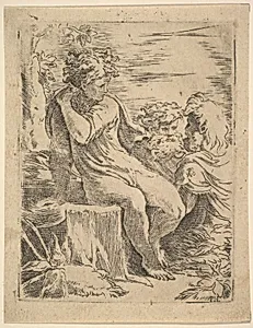 Youth with two old Men by Anonymous, Italian, 16th century|Parmigianino (Girolamo Francesco Maria Mazzola)