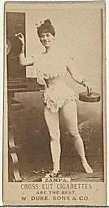 Zampa, from the Actors and Actresses series (N145-3) issued by Duke Sons & Co. to promote Cross Cut Cigarettes by W. Duke, Sons & Co.