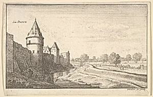 Zu Düren, from "European Views" by Wenceslaus Hollar