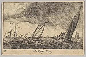 Zuyder Zee by Wenceslaus Hollar|Abraham Hogenberg