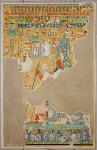 Amenhotep II with Maat Receiving New Year's Gifts