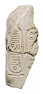 Arm at wrist with Aten cartouches