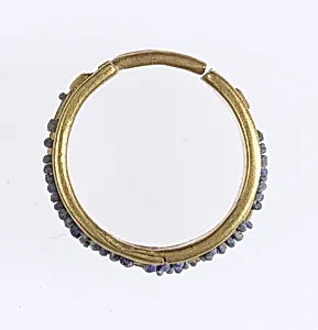 Beaded Penannular Earring