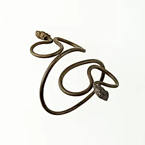 Bracelet with Two Snake-Head Terminals