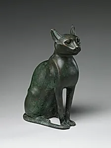 Cat Statuette intended to contain a mummified cat