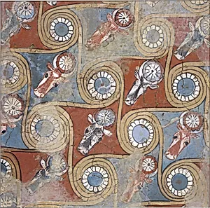 Ceiling painting from the palace of Amenhotep III