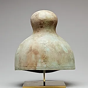 Ceremonial helmet? / funerary crown? inscribed for the Osiris Hor-Psamtik