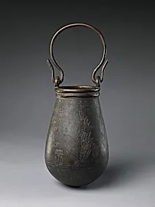 Ceremonial Situla of the 'Great Praised' Penmin showing Nut as a tree-goddess, and Osiris, Isis, Nephthys, and Harsiese