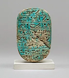Commemorative Scarab of Amenhotep III Recording a Lion Hunt