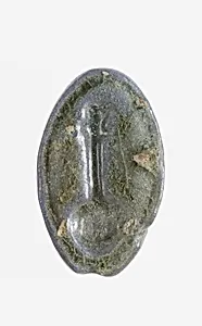 Cowroid Stamp Seal with a Nefer Hieroglyph on the Base