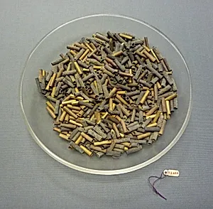 Cylinder Beads of Silver
