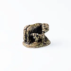 Design Amulet, Cow Nursing Calf and also a Kneeling Suckling Man Visible on Opposite Side on the Back, Device showing Antithetical Falcons with an Ankh Sign over a Lion by Unknown Artist