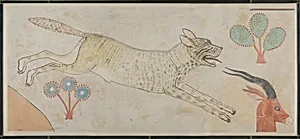 Detail from a Hunting Scene Including a Hyena, Tomb of Intef by Nina de Garis Davies