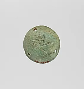 Disk inscribed with five-pointed star