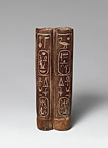 Double kohl tube with the names of Amenhotep III and Tiye
