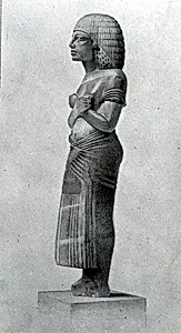 Facsimile Painting of an Alabaster Statuette