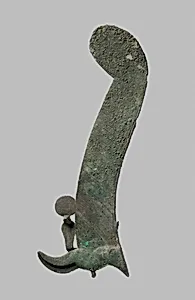 Feather and uraeus attachment for the crown of a large statue of Osiris