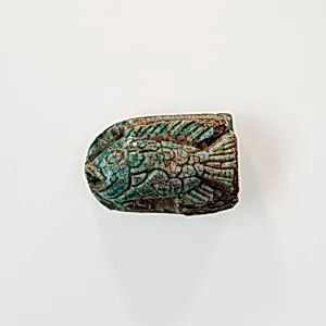 Fish Design Amulet Inscribed with the cartouche of Queen Ahmose Nefertari