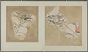 Fragments of Two Hyenas, Tomb of Intef by Nina de Garis Davies
