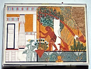 Garden Scene, Tomb of Ipuy by Norman de Garis Davies