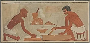 Gesso Preparation and Application, Tomb of Rekhmire by Nina de Garis Davies