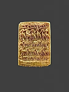 Hair Comb Decorated with Rows of Wild Animals