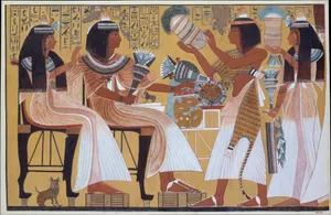 Ipuy and Wife Receive Offerings from Their Children (substantially restored)