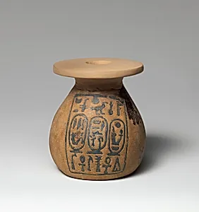 Kohl Jar Inscribed with the Names of Amenhotep III and Queen Tiye